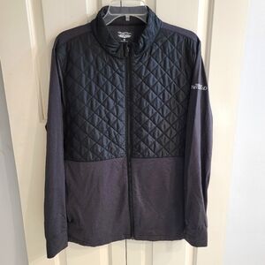 Straight Down quilted zipped jacket